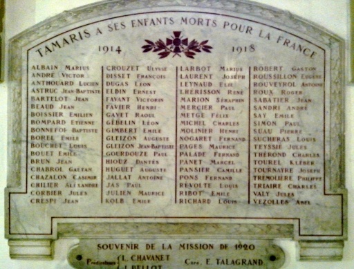 Plaque commmorative